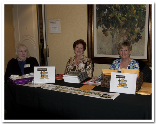 The Reception Committee: Janet Bessa Buell, Bobbie Gray Walker, Cheryl Schweizer Kurimay