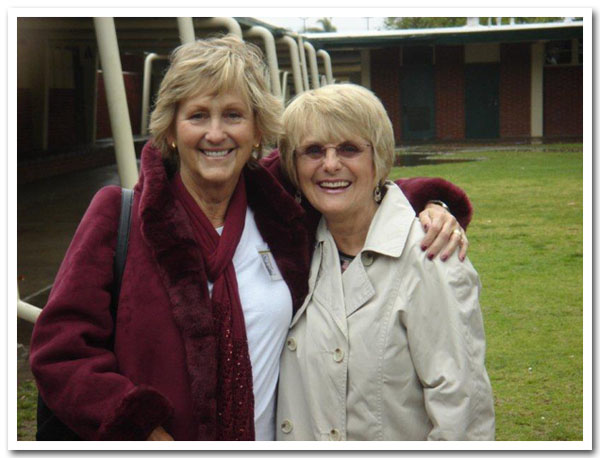 Carol Winn Canfield and Betty Cadwell Barry