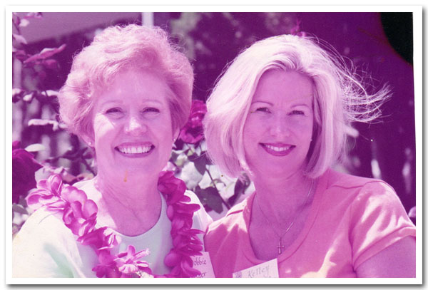 Bobbie & youngest child, Kelley at church event YBS 2007