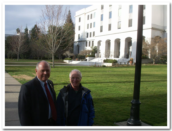 Jimmy working, Johnny visiting