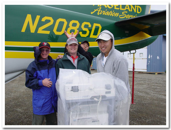 John & crew delivering Xerox equipment to the AK bush