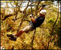 John zip-lining in Mexico 2008