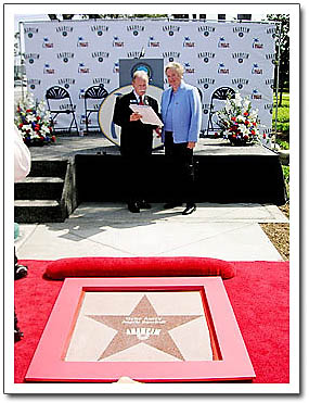 Mrs. GENE AUTRY and RONNIE GUYER - Walk of Stars