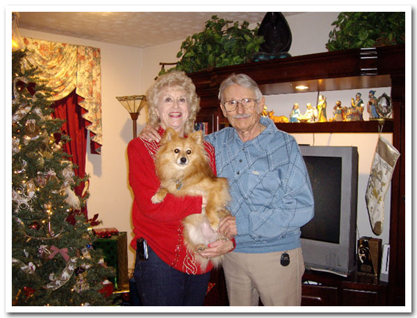 Sharon and David Stocking and Ginger