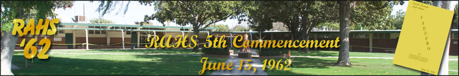 RAHS 5TH Commencement - June 15, 1962