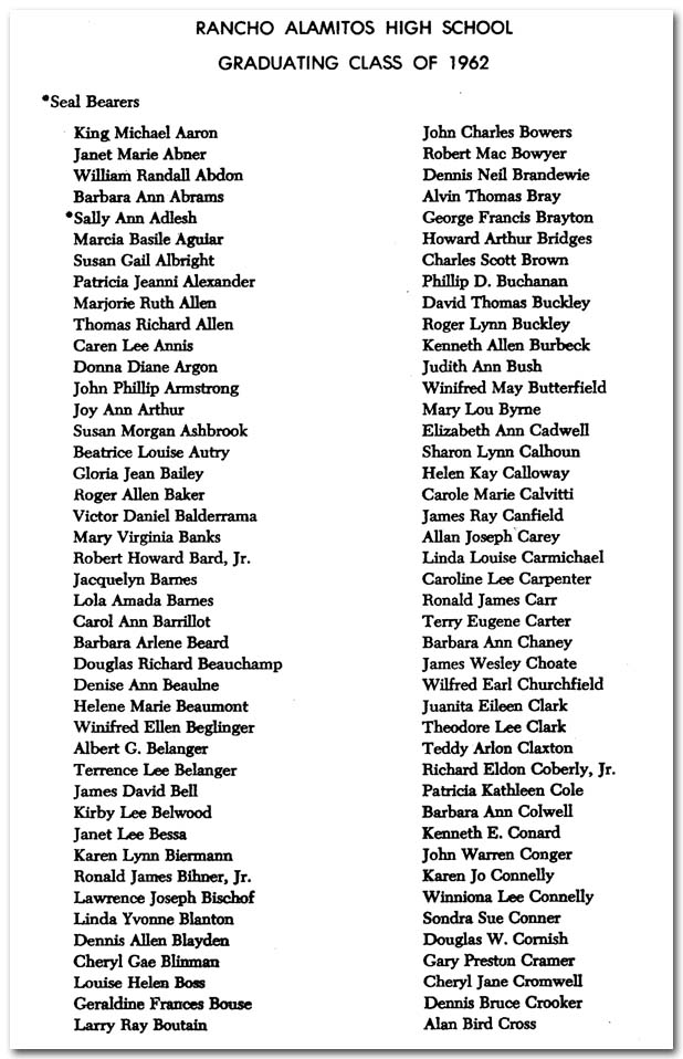 Commencement Program Page 5