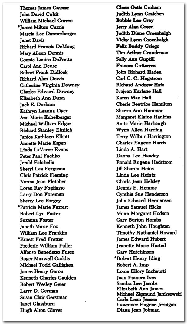 Commencement Program Page 6