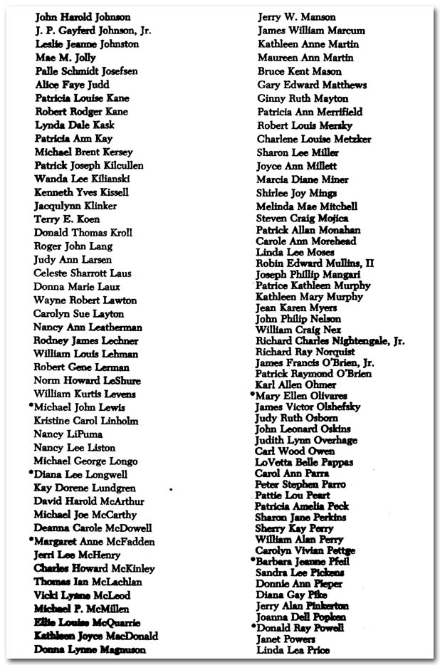 Commencement Program Page 7