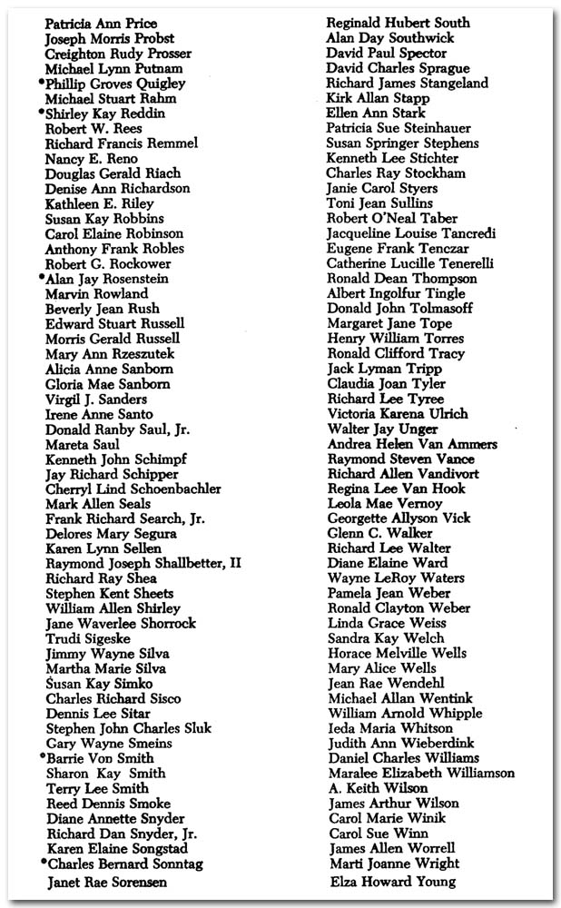 Commencement Program Page 8