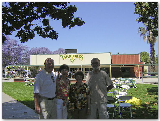Walt Unger, Marti Wright Unger, Betty Caldwell Barry, Tim Howard