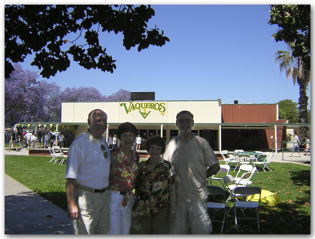 Walt Unger, Marti Wright Unger, Betty Caldwell Barry, Tim Howard