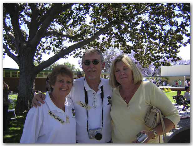 Andy Tabscott Gula class of ’64, John Gula class of ’63, Bonnie Hansen North class of ’63