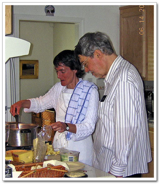 Sharon and Bob Iding Preparing Some Fallon Delight!