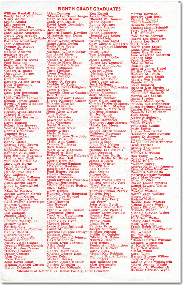 Alamitos Intermediate Graduation Exercises - page 2